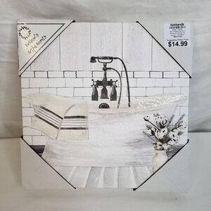 Kirkland's Artful Accents Bathroom Decor Bathtub Wall Hanging NEW